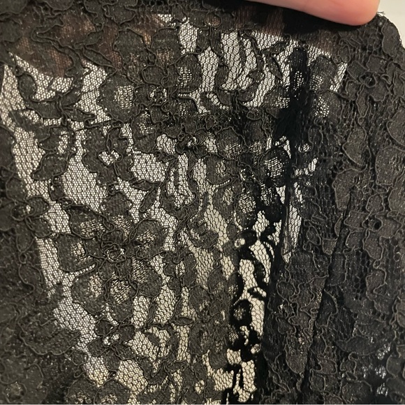 Y2K Vintage black lace Moda International halter top - Picture 9 of 14